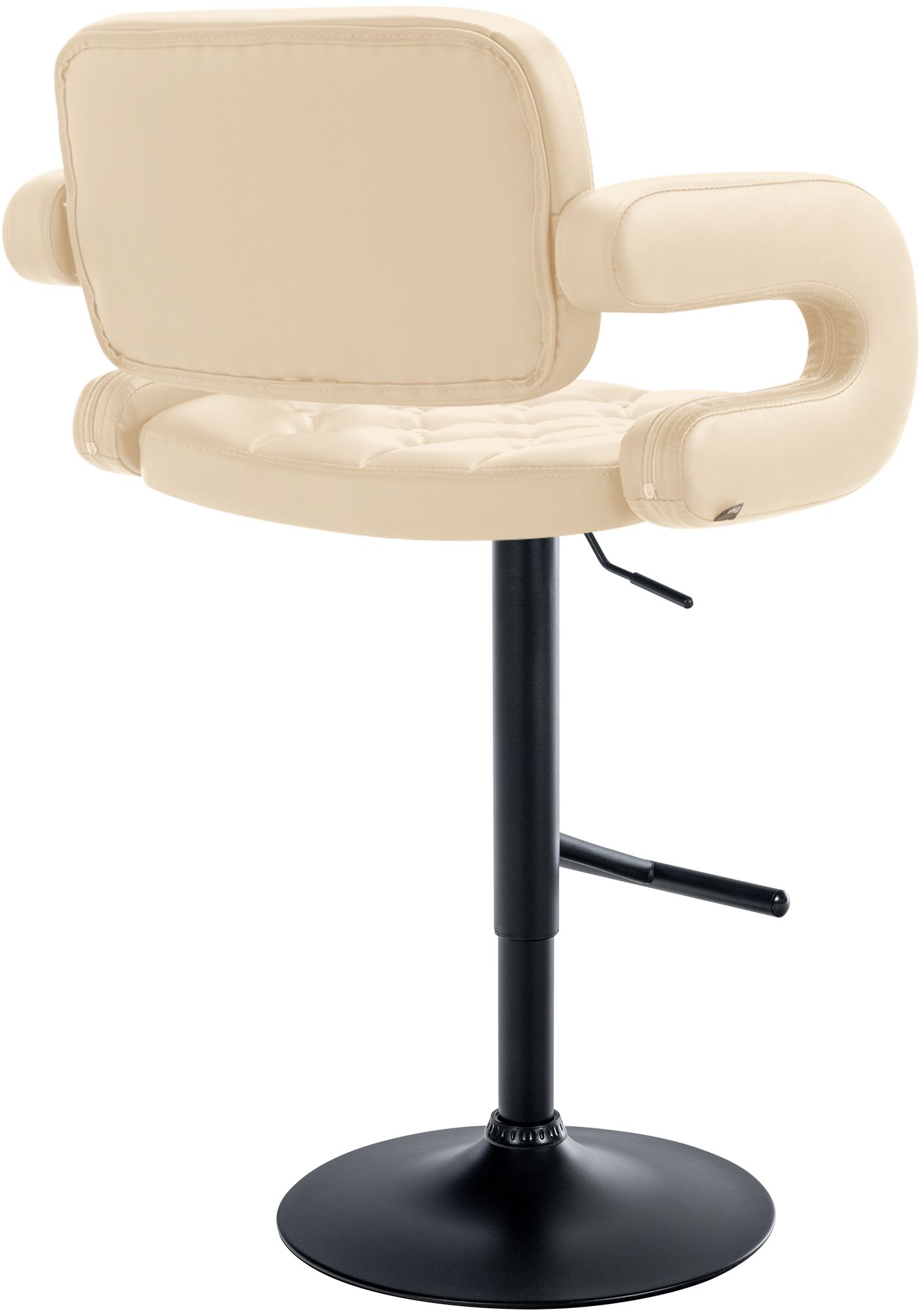 Tabouret de bar Dublin similicuir avec pied en métal