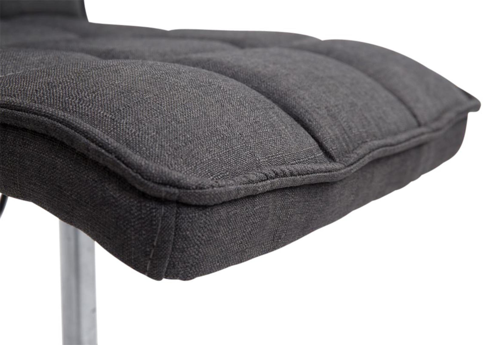 Lot de 2 chaises de salle à manger Peking V2 en tissu avec pied trompette