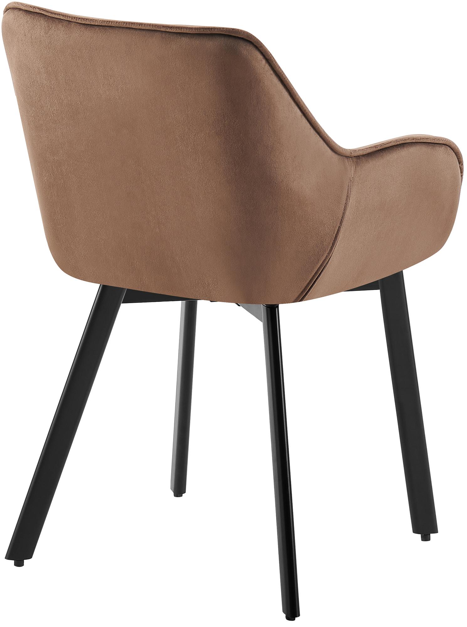 Lot de 2 Chaises de Salle à Manger Pivotantes Antigo en Velours