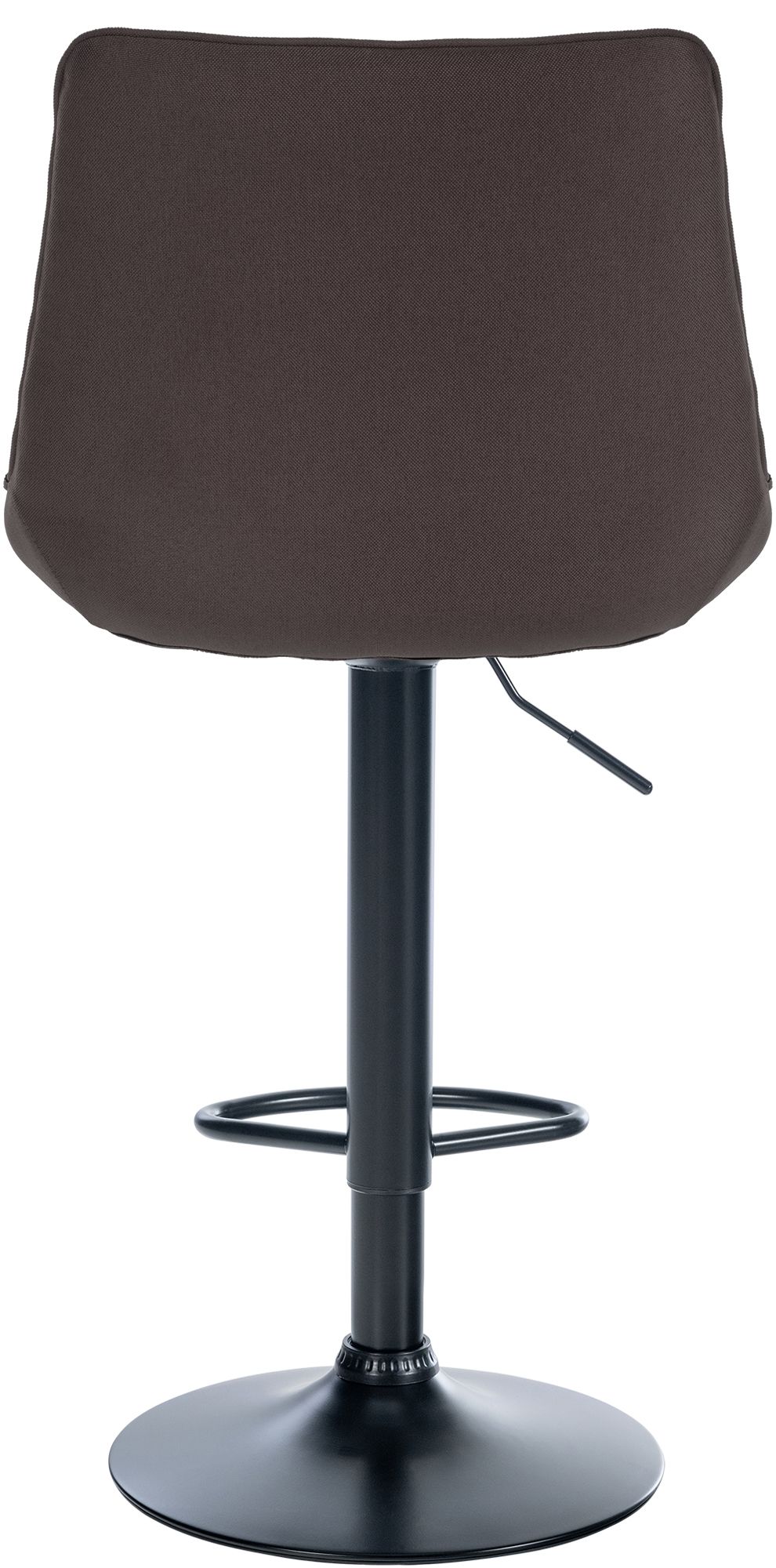 Tabouret de bar Toni en Tissu Pied trompette en Métal