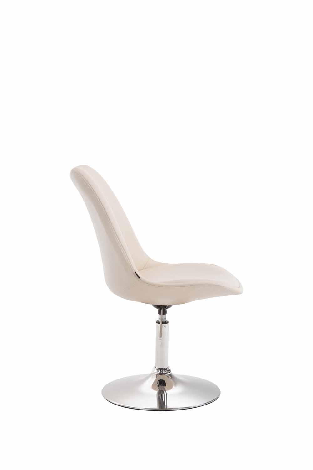 Chaise de salle à manger Maverick en similicuir avec pied trompette