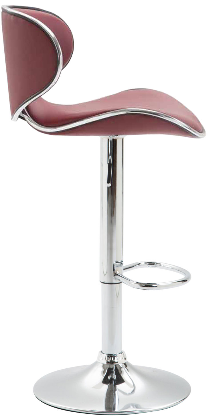 Tabouret de bar Las Vegas V2 similicuir avec pied en métal