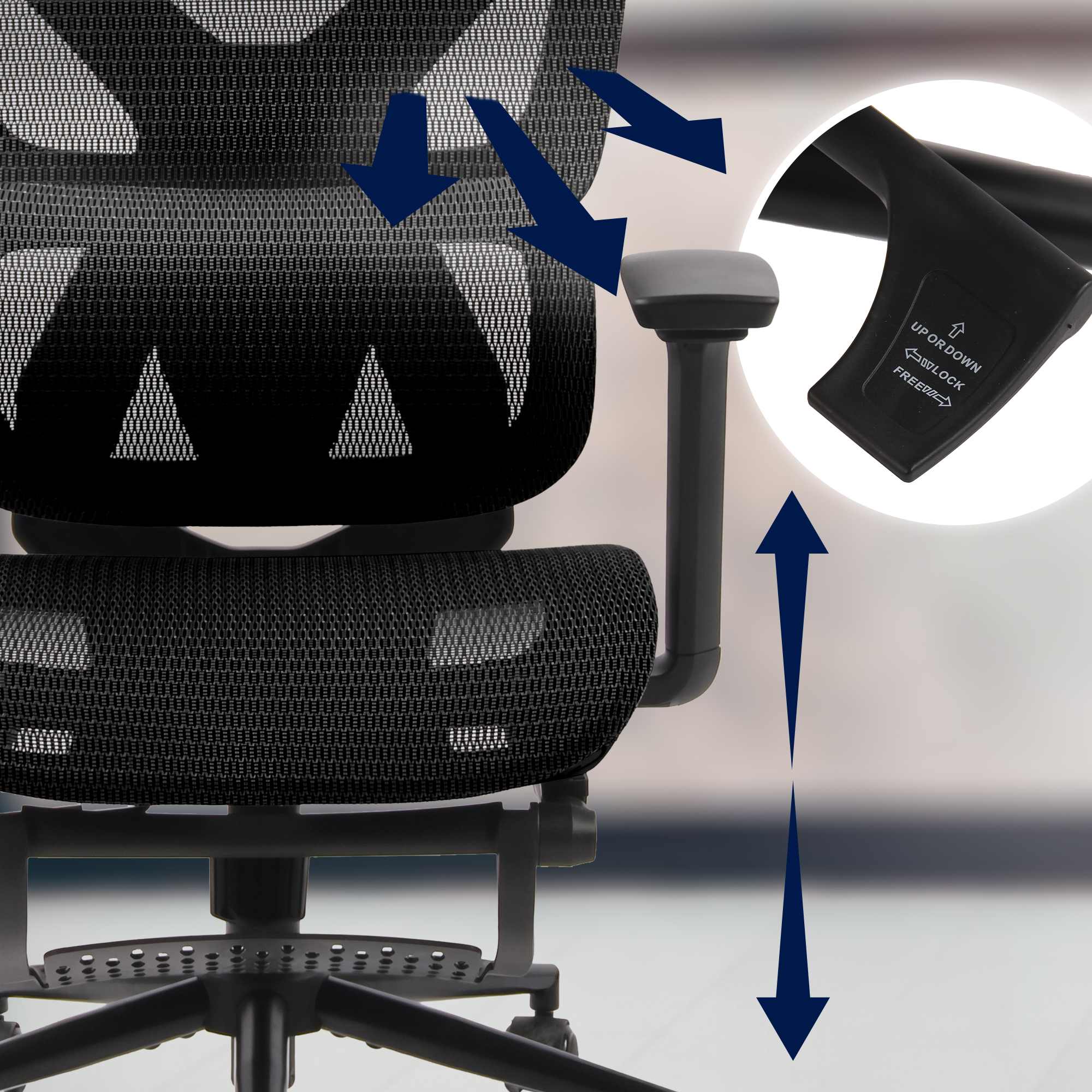 Chaise de bureau Reston