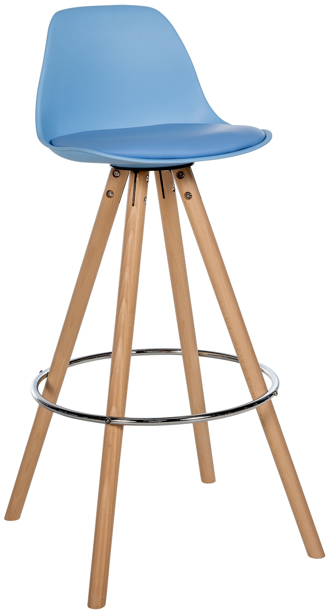 Tabouret de bar Corbin similicuir rond