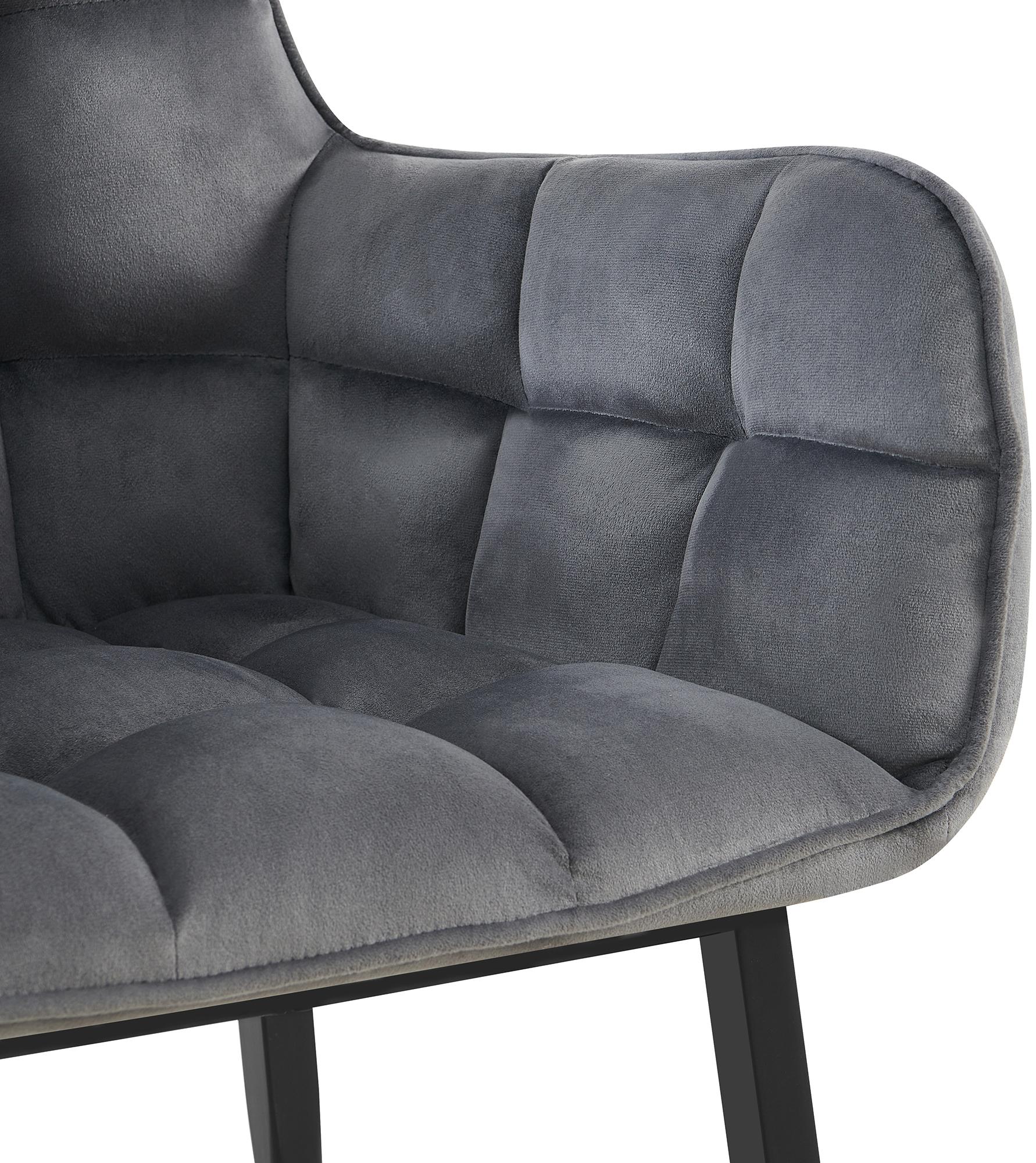 Chaise de salle à manger Tirana velours
