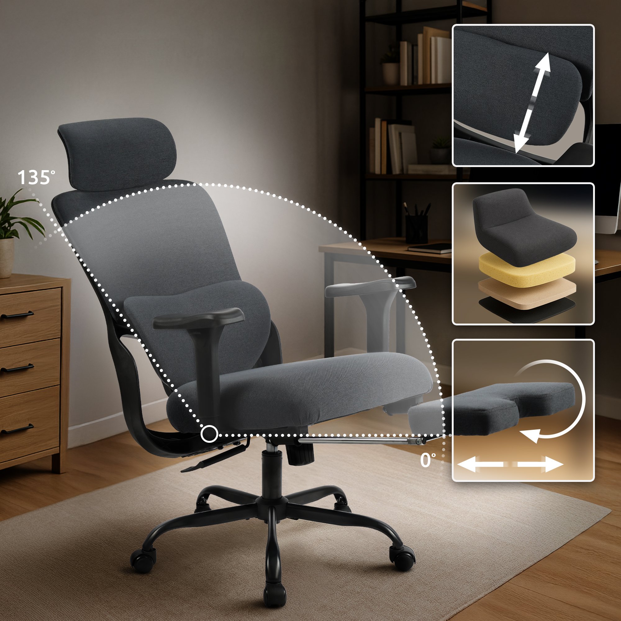 Chaise de bureau Leesburg