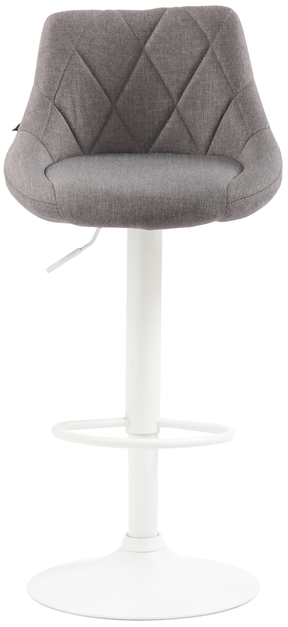 Tabouret de bar Lazio en Tissu Hauteur réglable siège pivotant