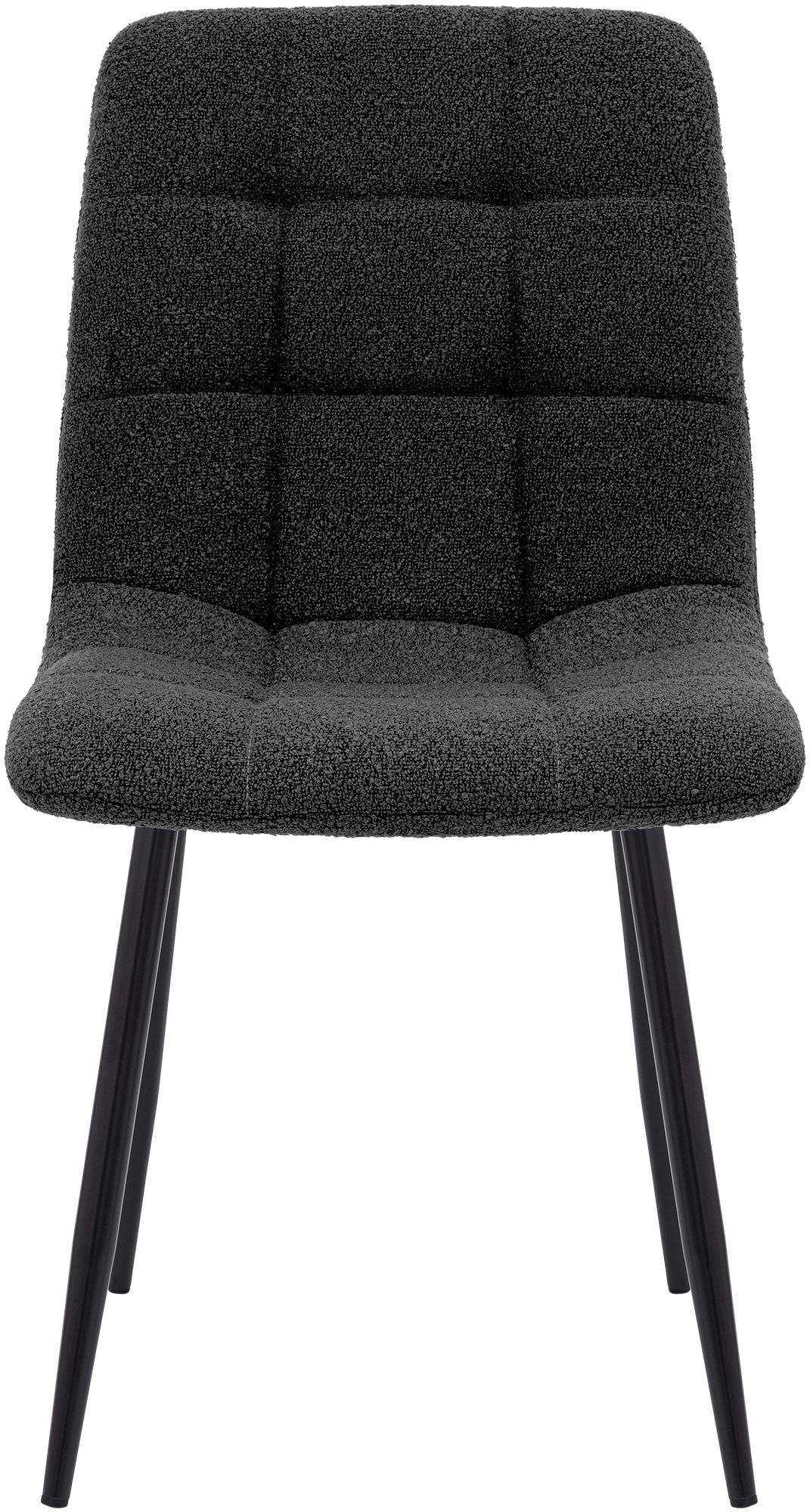 Chaise de salle a manger Antibes en tissu teddy