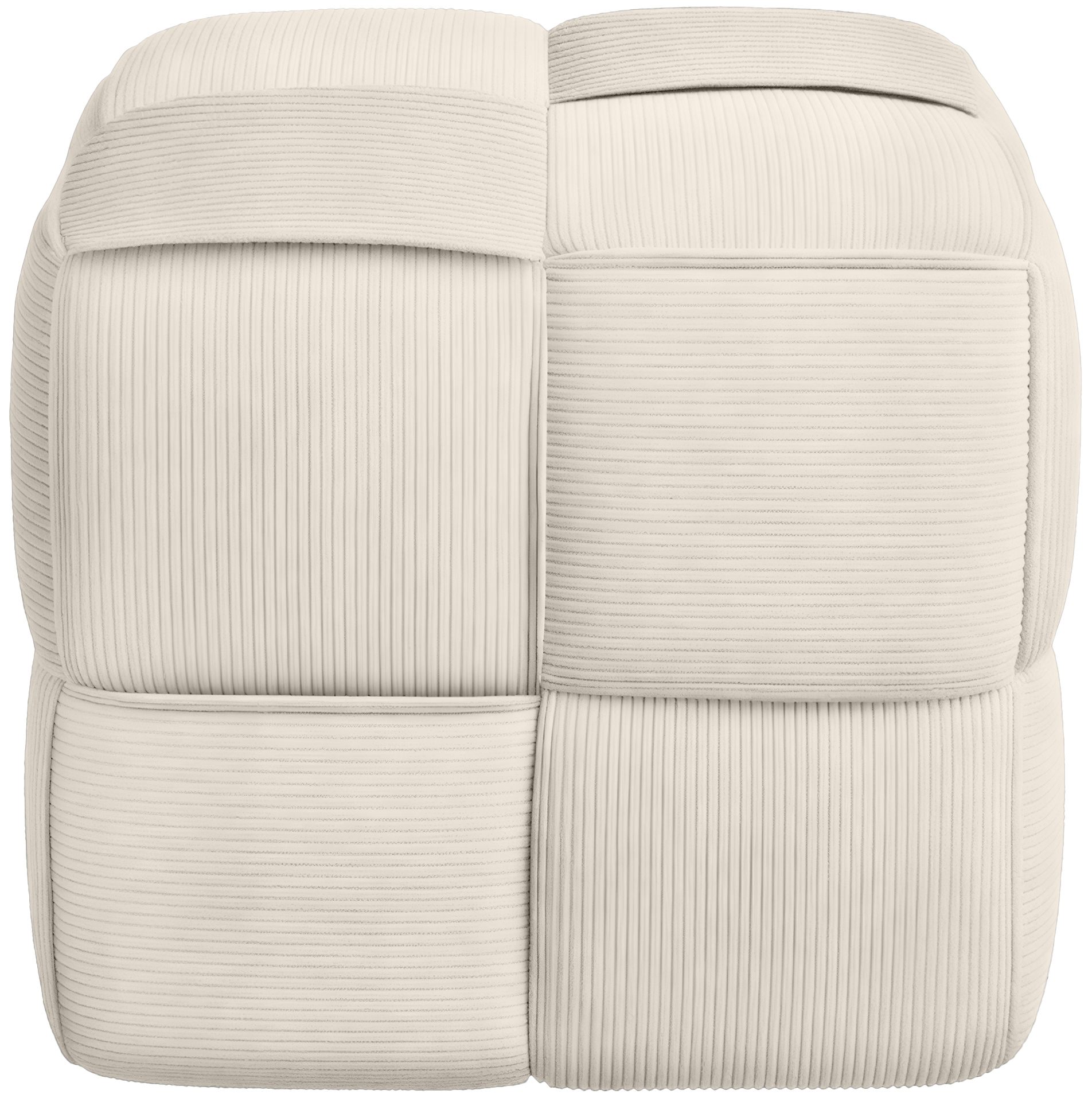 Tabouret en velours côtelé Forinta confortable et design
