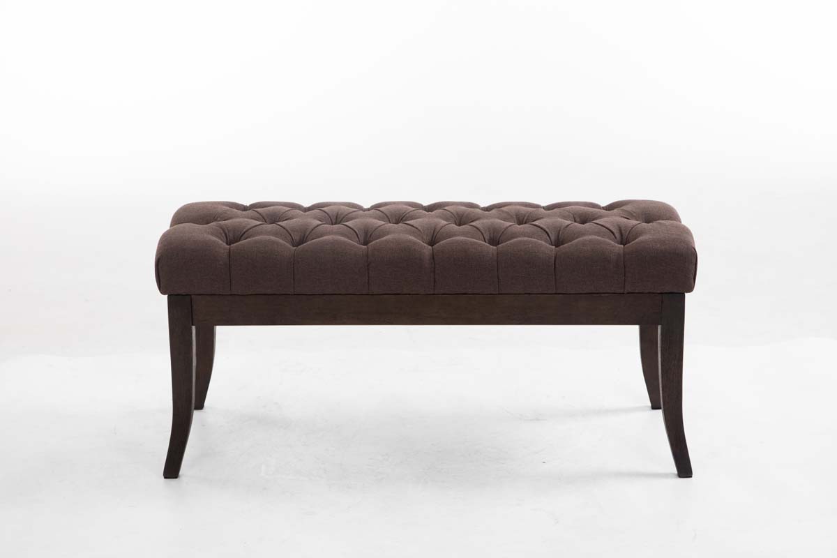 Banc Ramses tissu antique sombre
