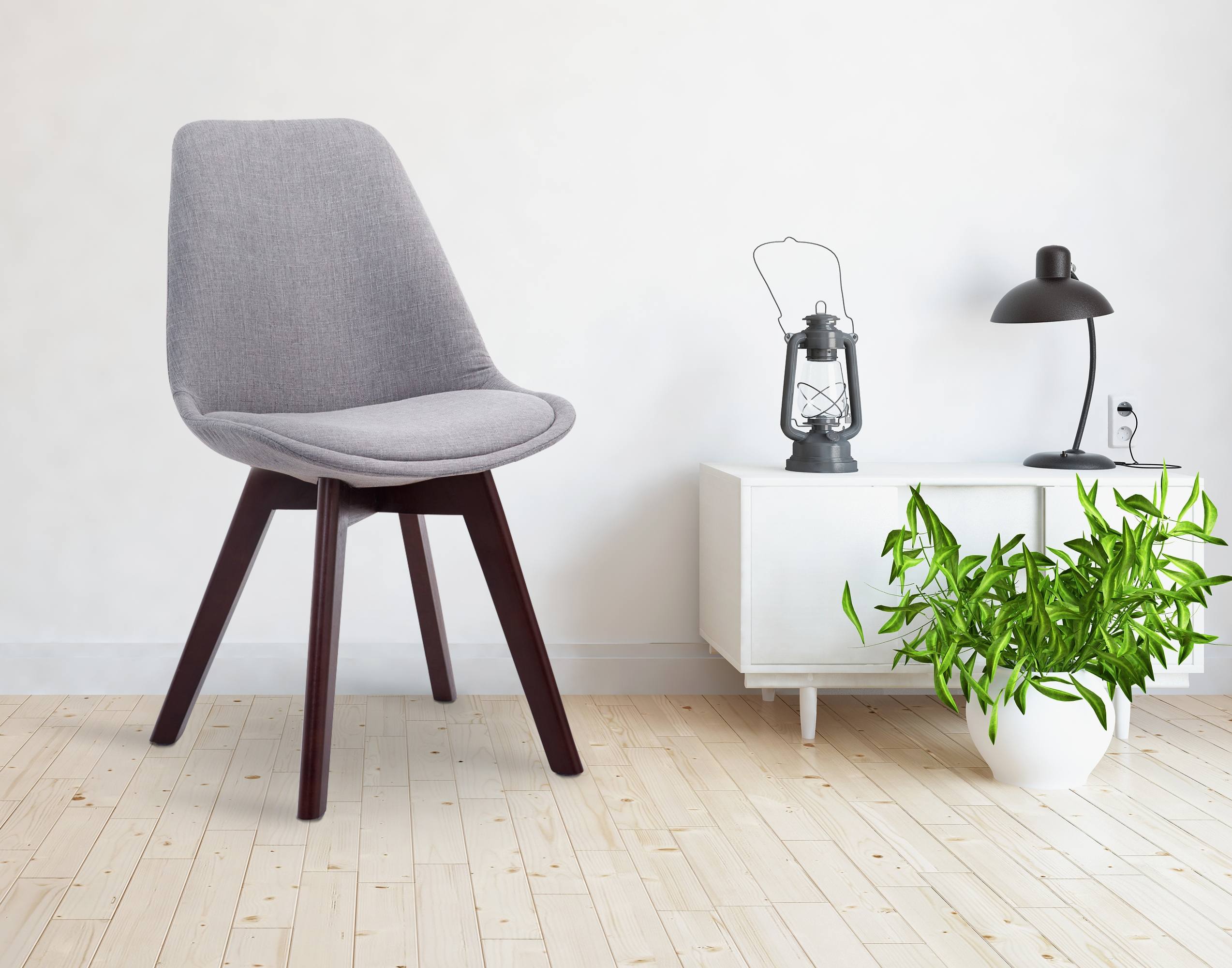 Chaise de visiteur Borneo V2 tissu