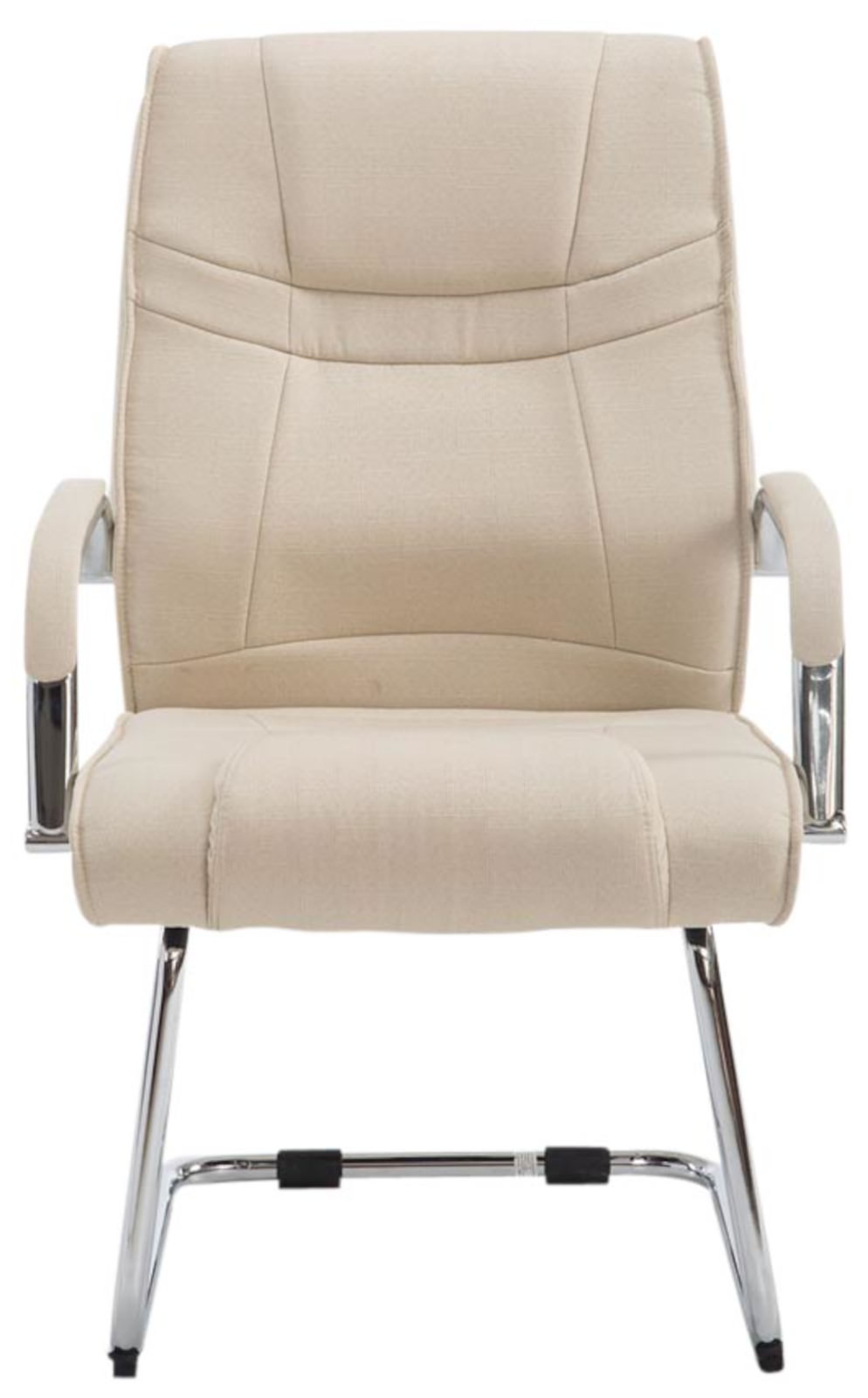 Lot de 2 Chaises Cantilever Attila en tissu avec accoudoirs