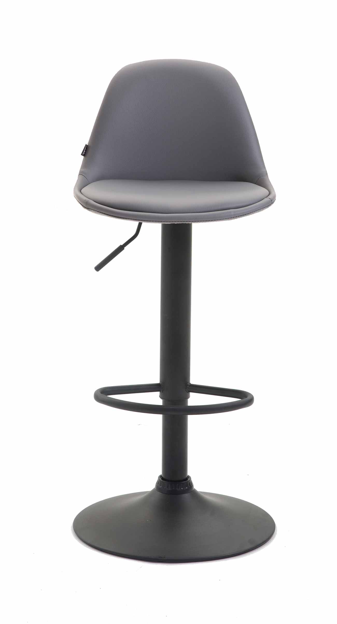 Tabouret de bar  Kiel assise et dossier rembourrés similicuir