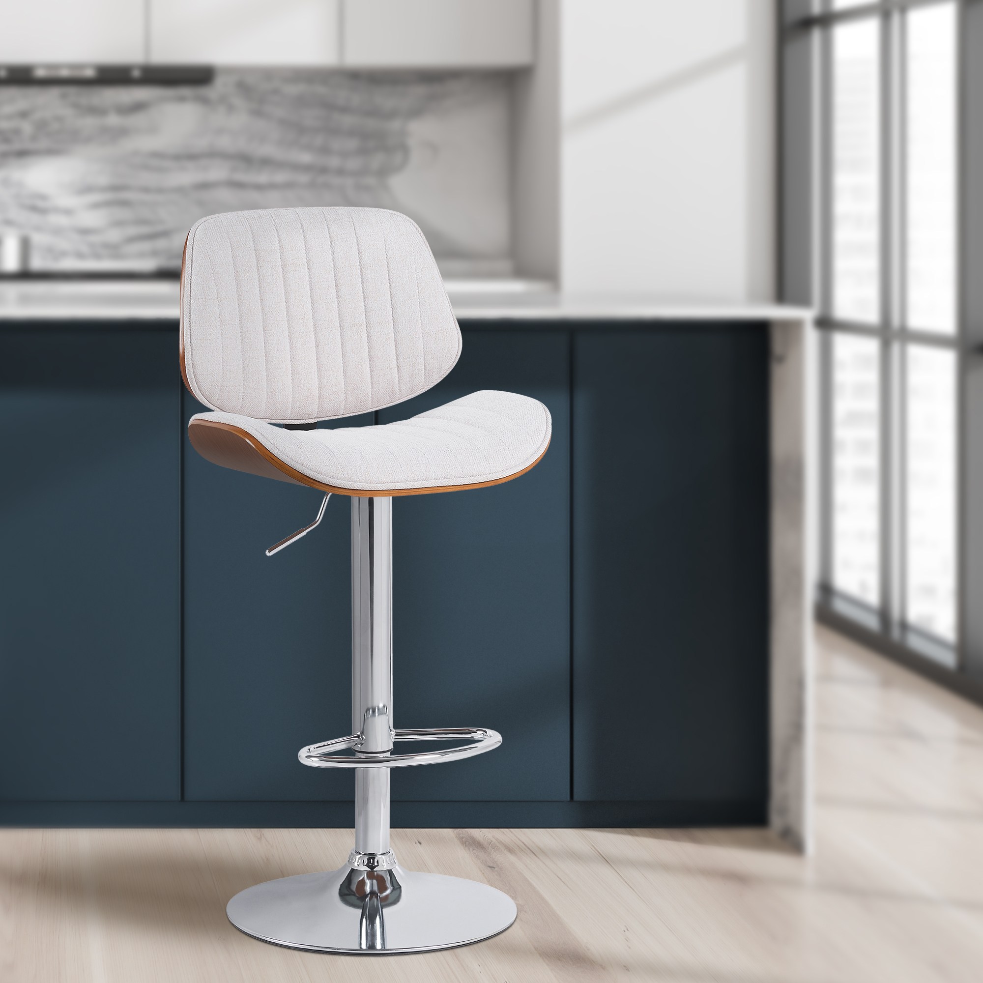 Tabouret de bar Clawson Tissu
