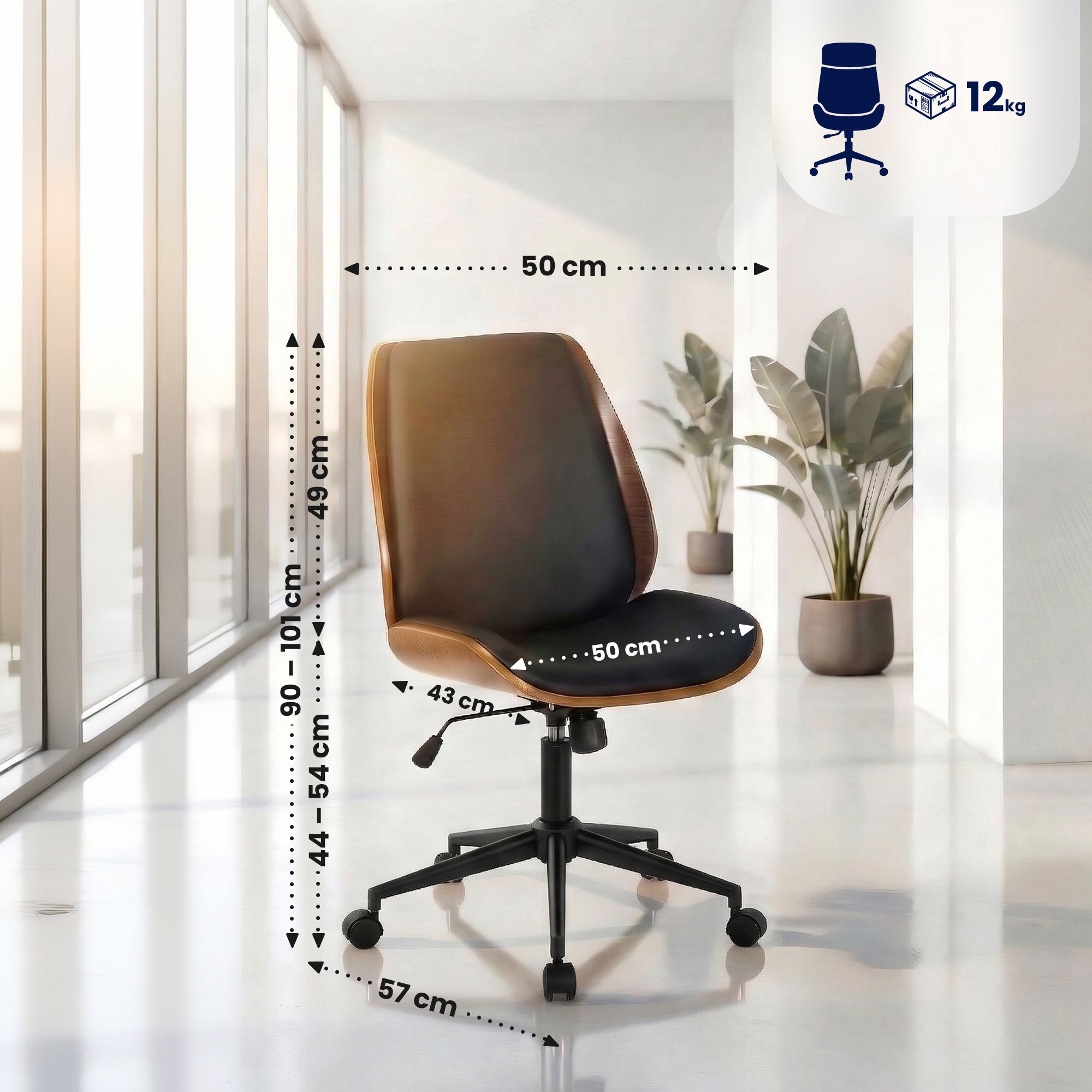 Chaise de bureau Mitch