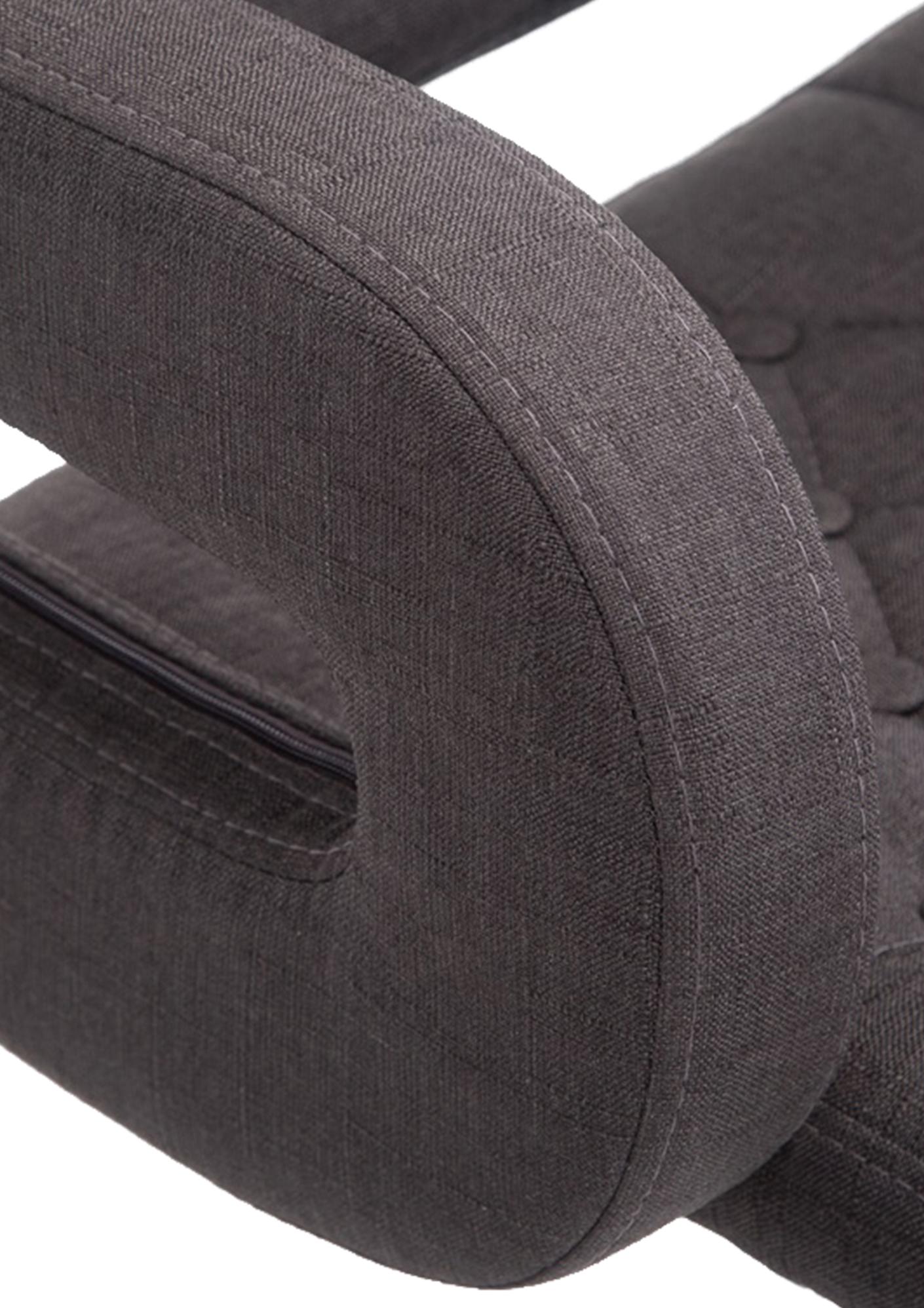 Tabouret de bar Dublin Tissu avec pied en métal