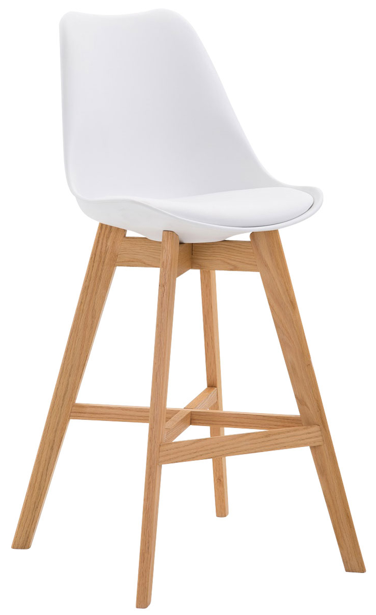 Lot de 2 Tabourets de bar Cannes avec coque en plastique
