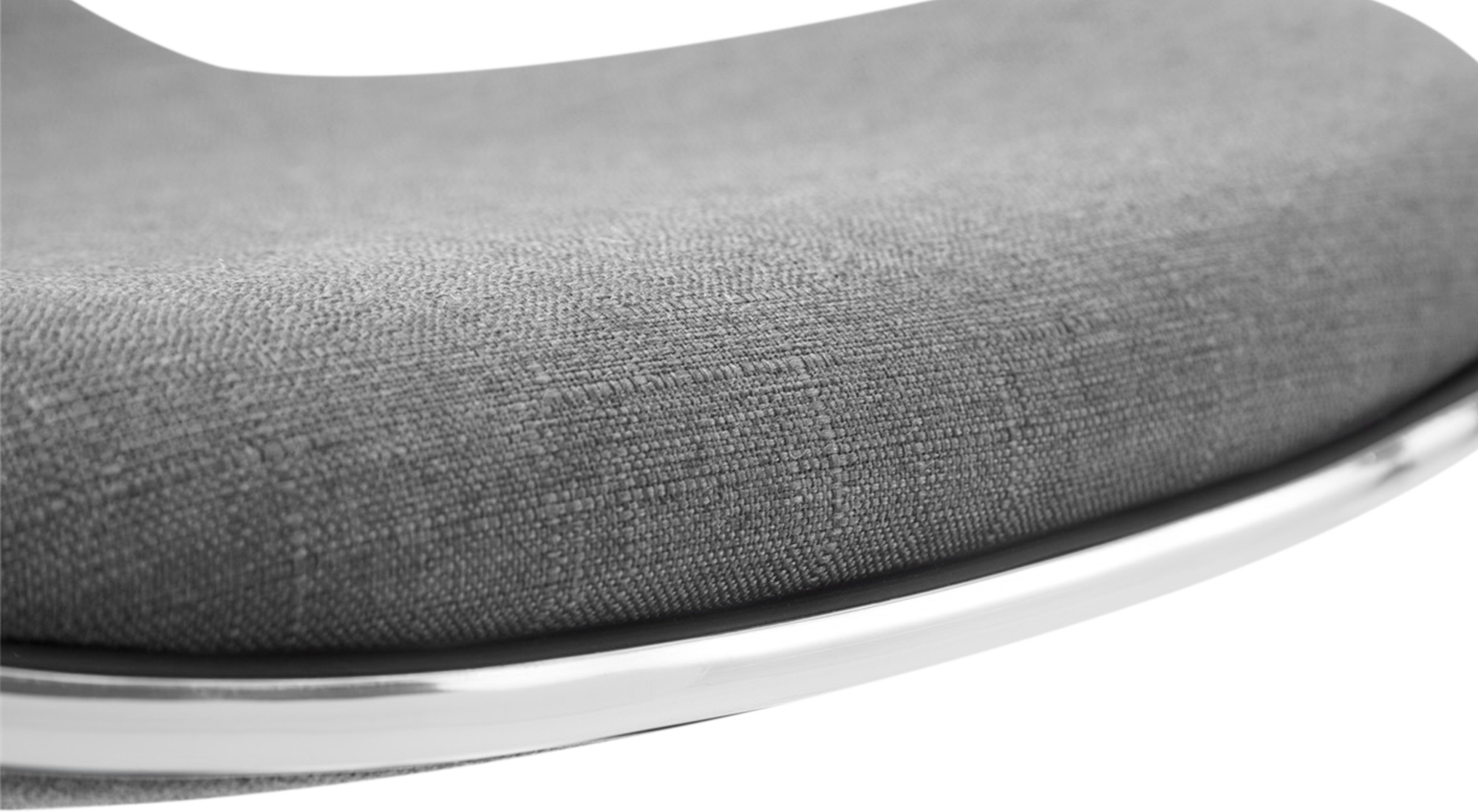 Tabouret de bar Shanghai tissu avec pied en métal