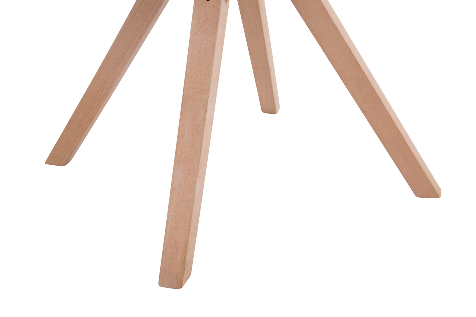 Lot de 4 Chaises de salle à manger Toulouse Tissu Pieds carrés bois