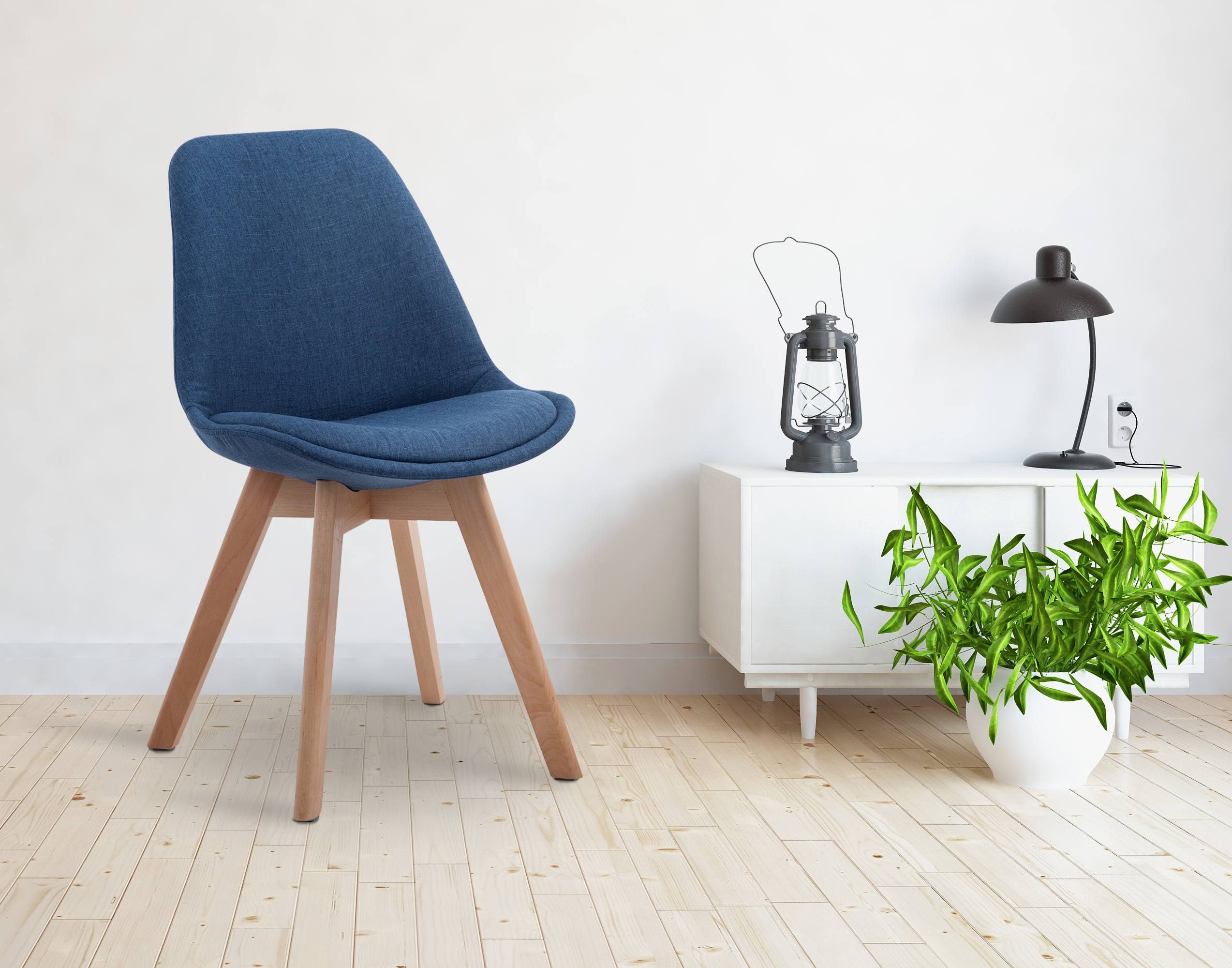 Chaise de visiteur Borneo V2 tissu