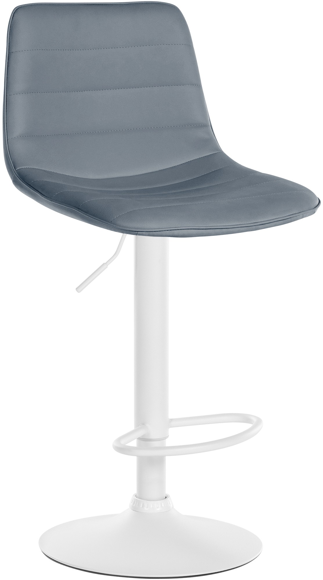 Tabouret de bar Lex en Similicuir Pied trompette en Métal