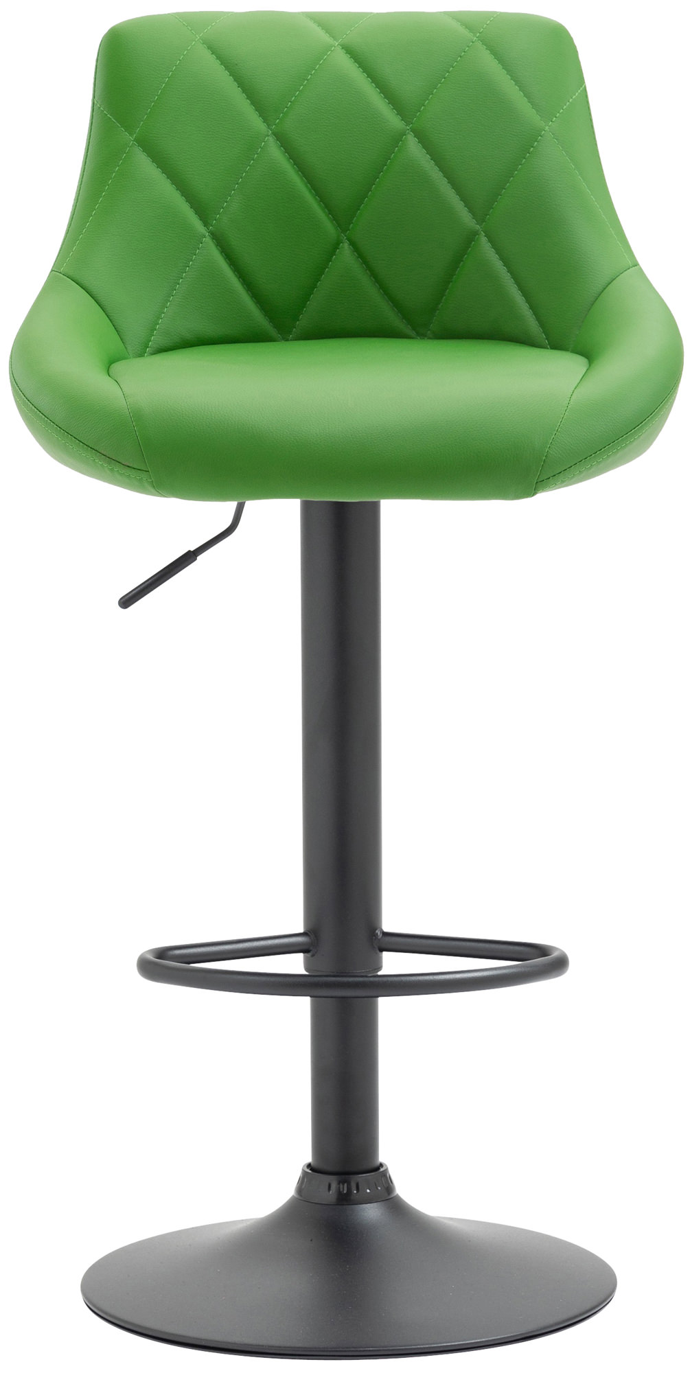 Tabouret de bar Lazio en similicuir avec pied en métal