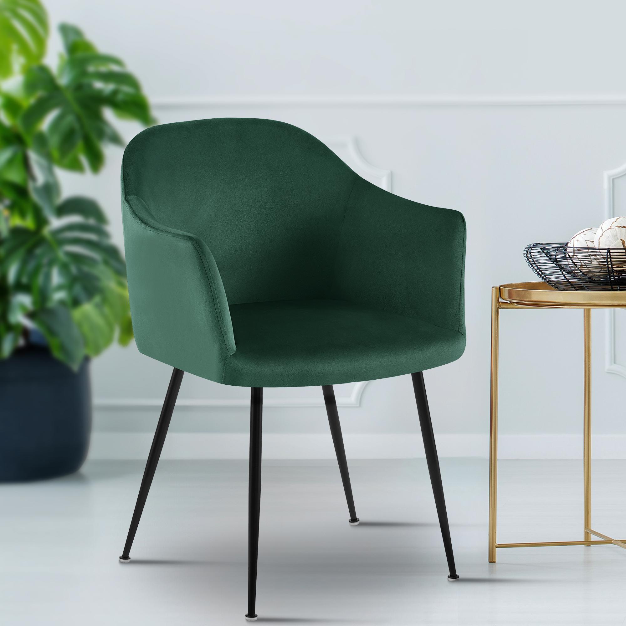 Chaise de salle à manger Jaysie velours