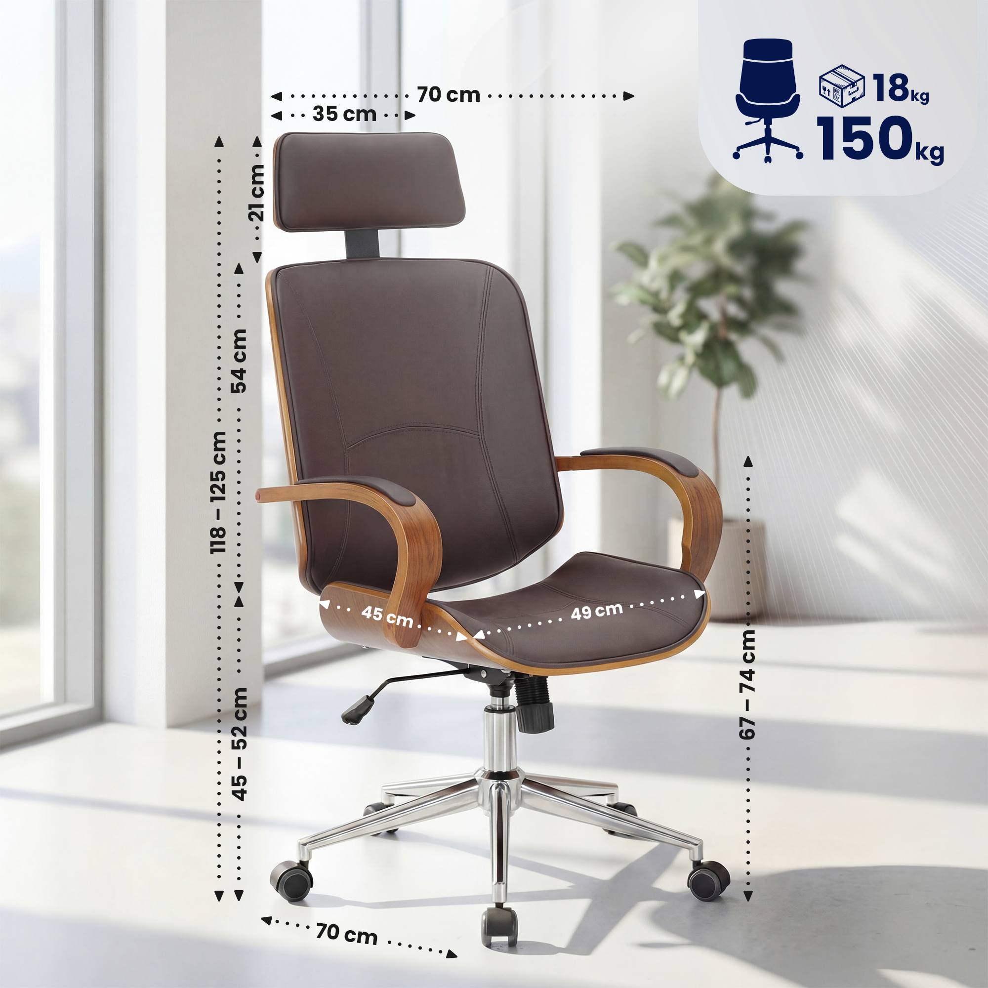 Chaise de bureau Dayton