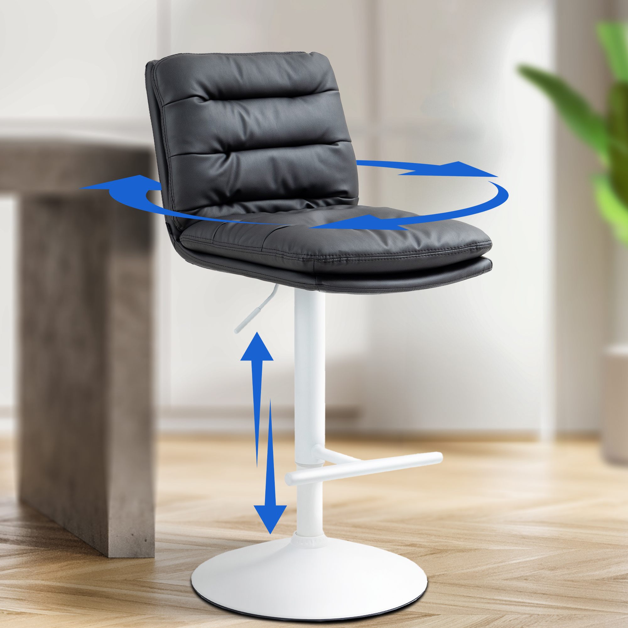 Tabouret de bar Damar similicuir