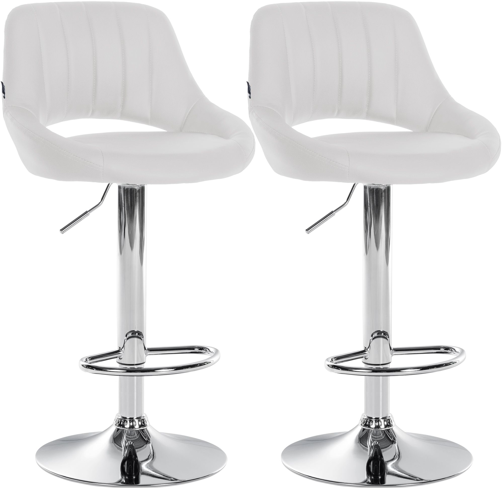 Lot de 2 tabourets de bar Milet en similicuir