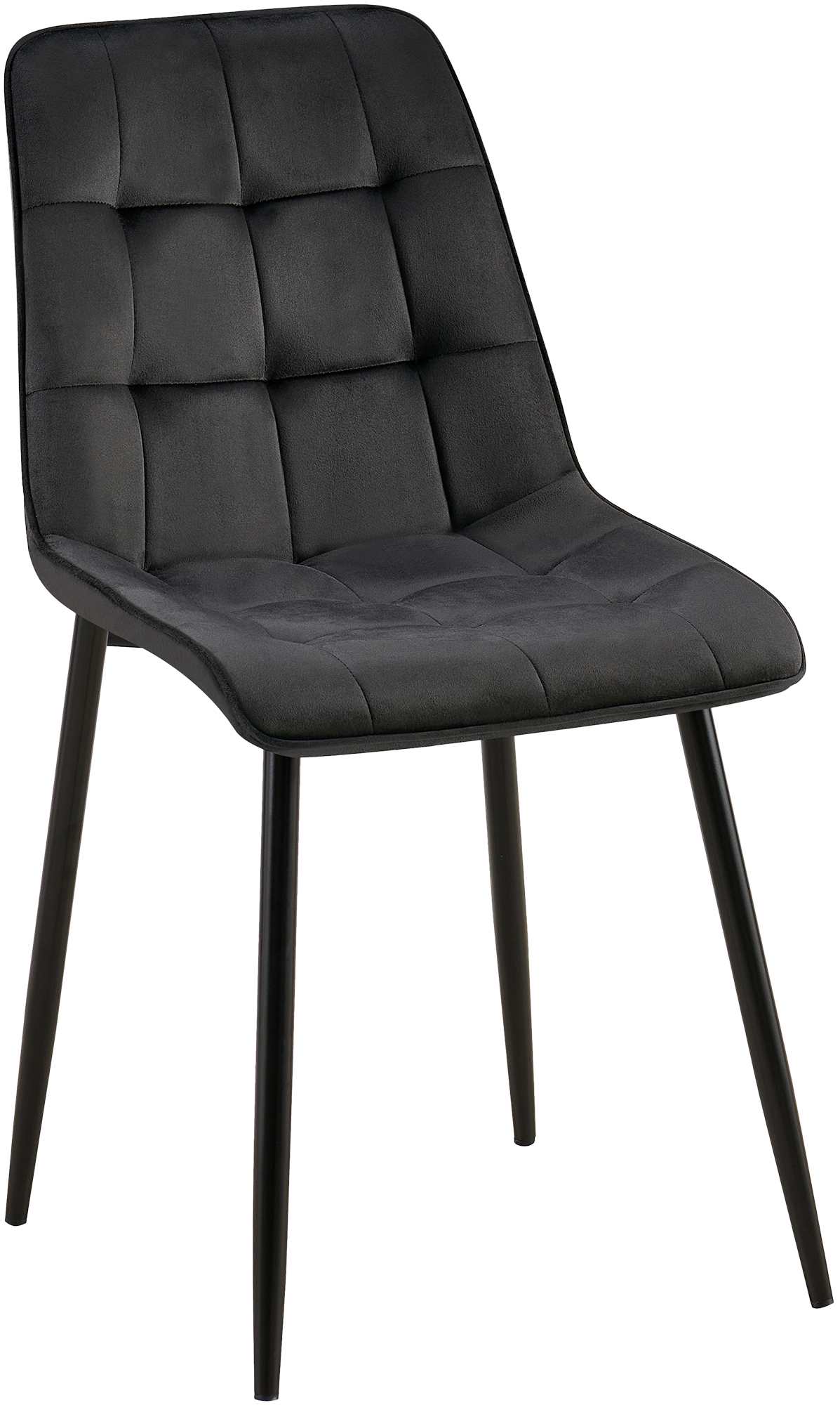 Chaise de salle à manger Gifford revêtement velours