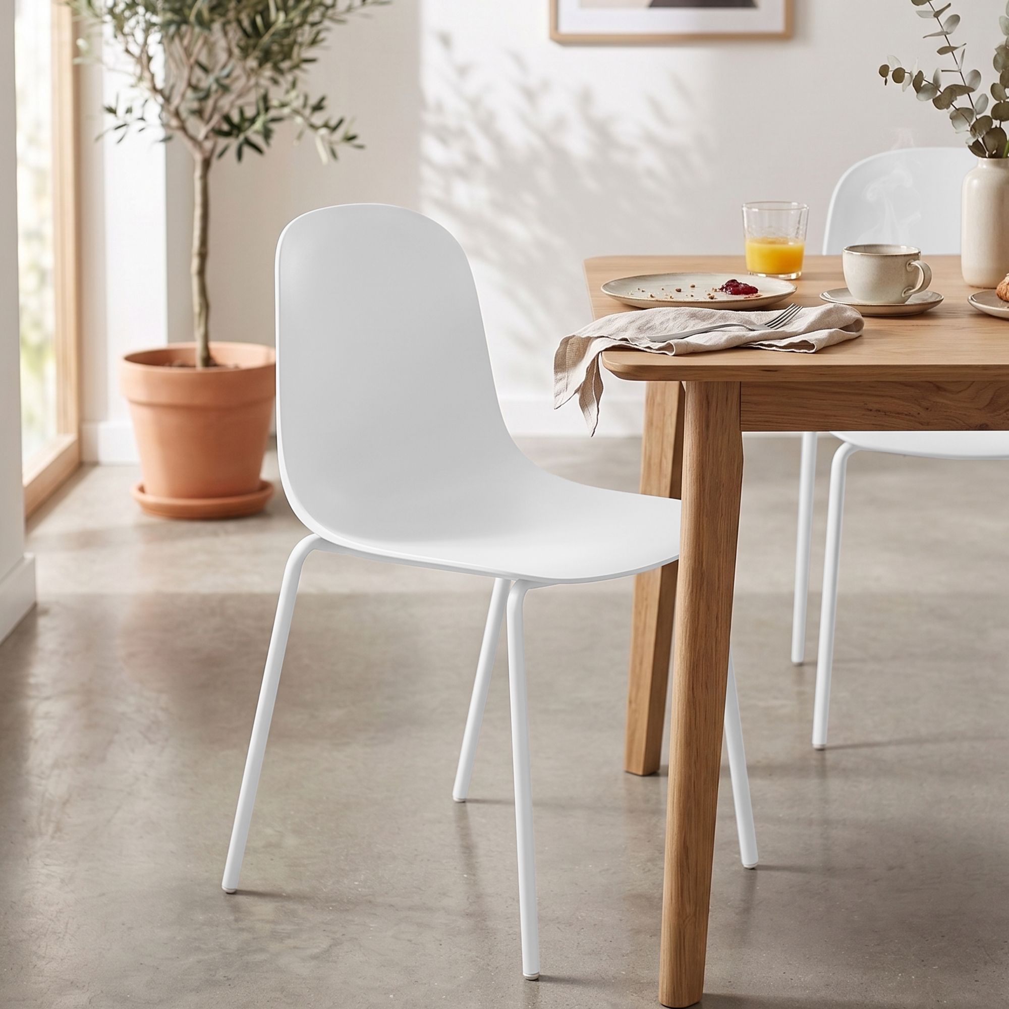 Lot de 2 chaises de jardin Hardin
