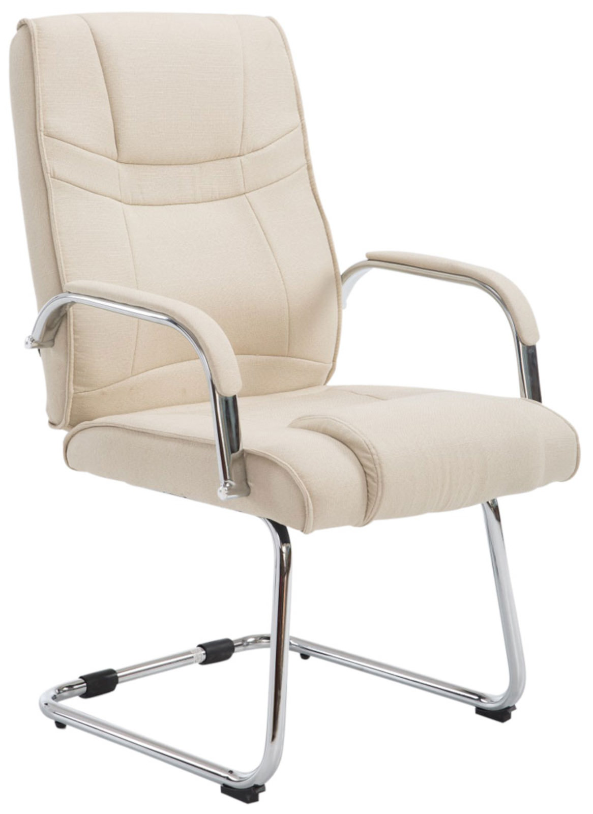 Lot de 2 Chaises Cantilever Attila en tissu avec accoudoirs