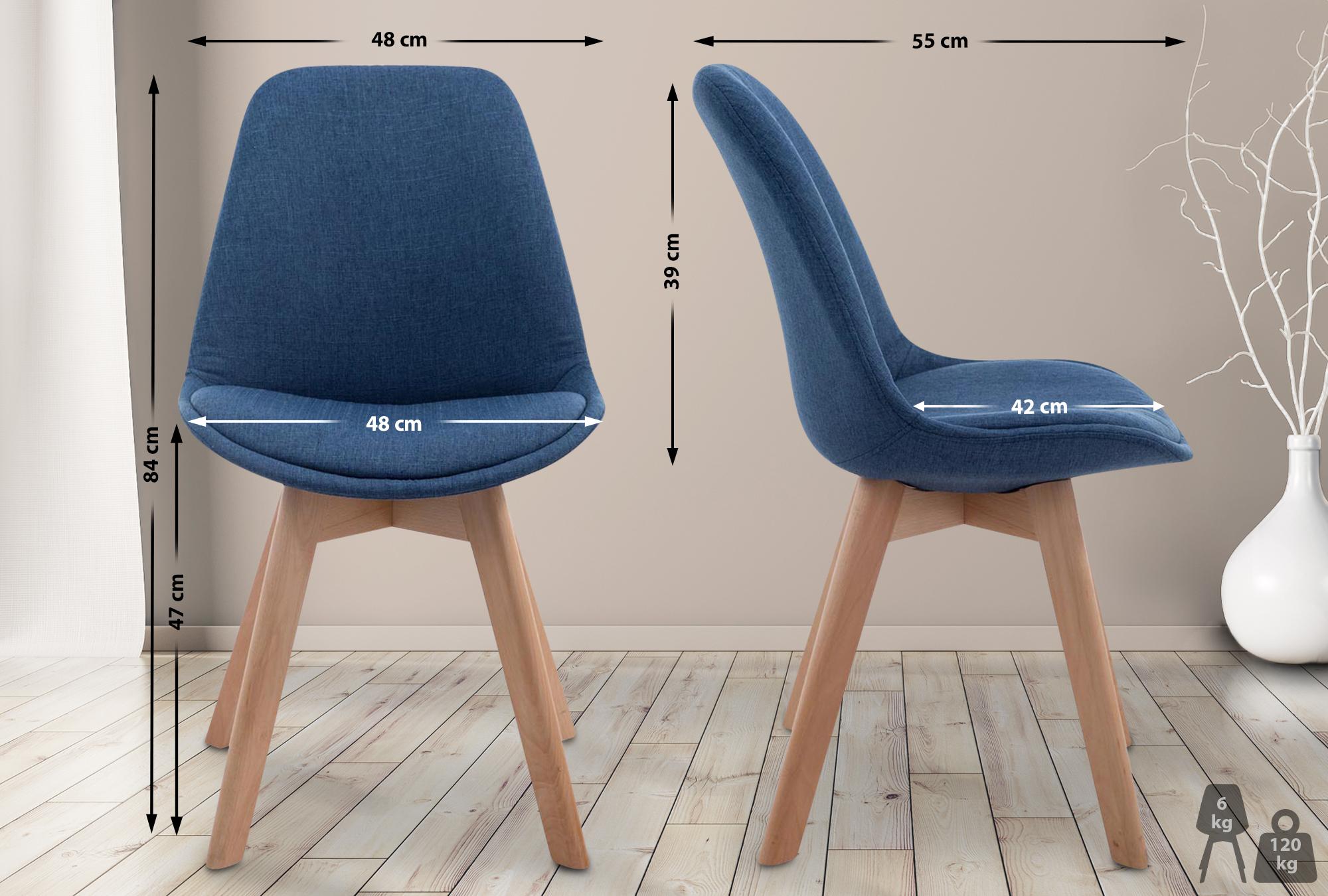 Chaise de visiteur Borneo V2 tissu