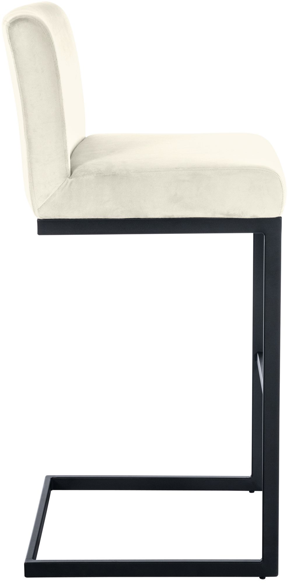Tabouret de bar Hopewell velours
