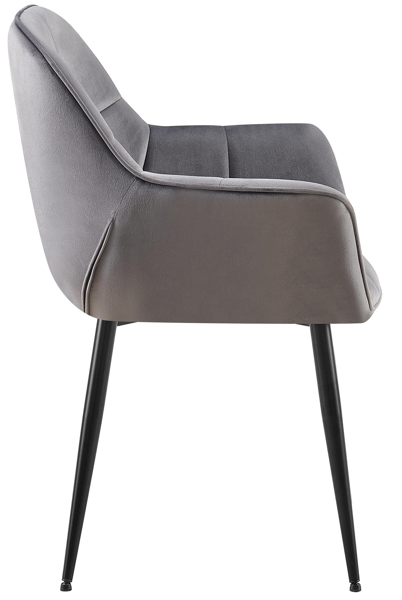 Chaise de salle à manger Roseville velours