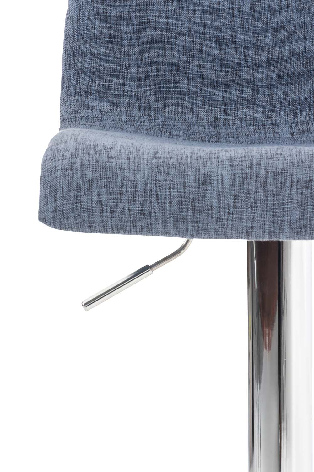 Lot 2 tabourets de bar Hover tissu hauteur réglable Piètement Métal chromé
