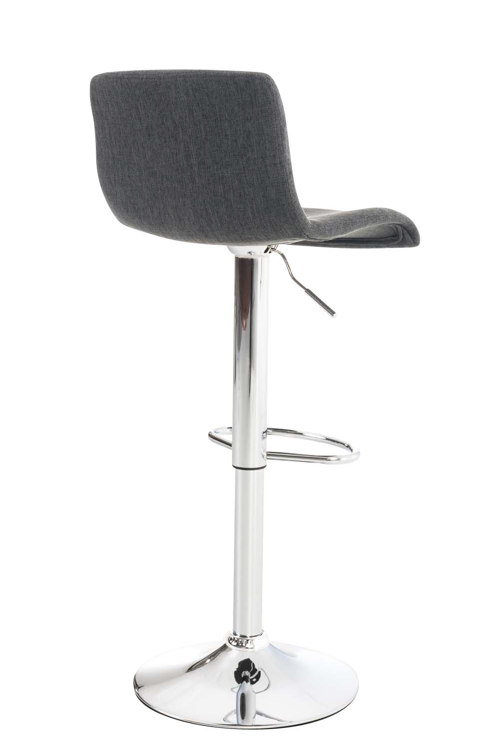 Lot 2 tabourets de bar Hover tissu hauteur réglable Piètement Métal chromé
