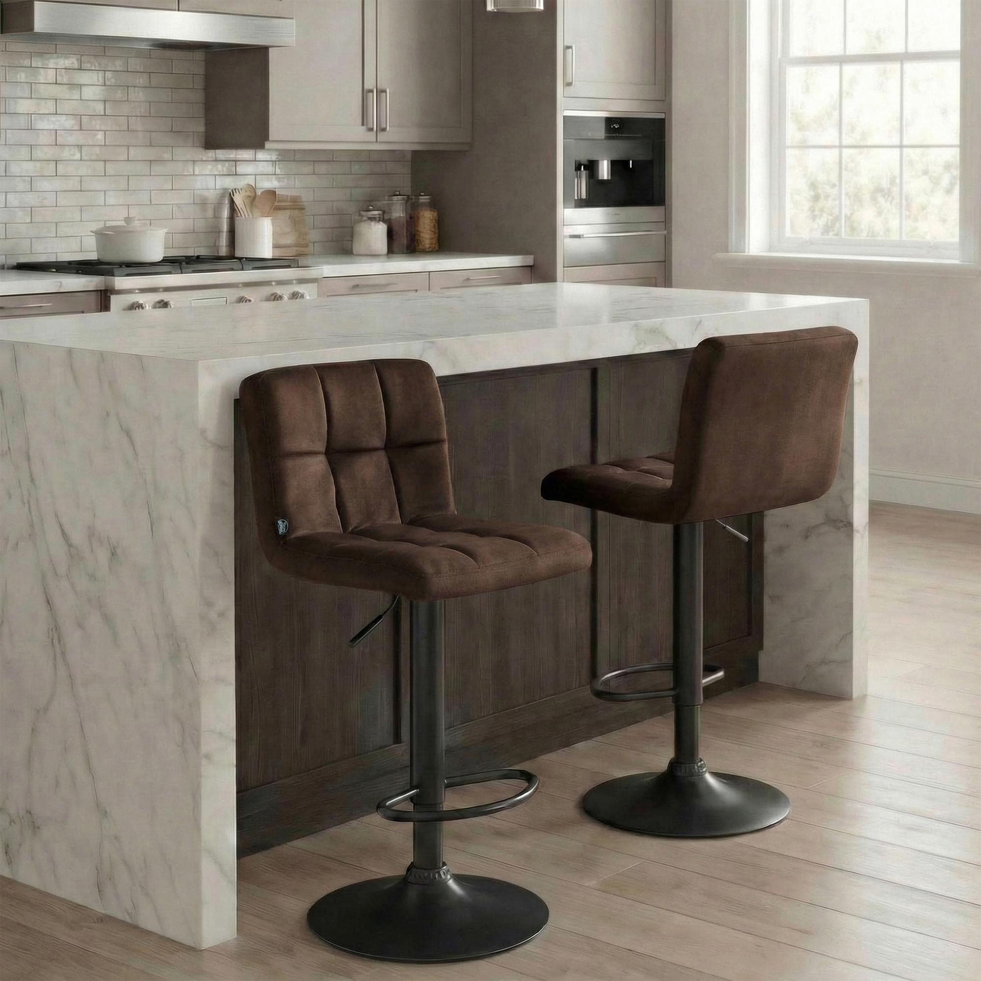 Tabouret de Bar Peru Velours