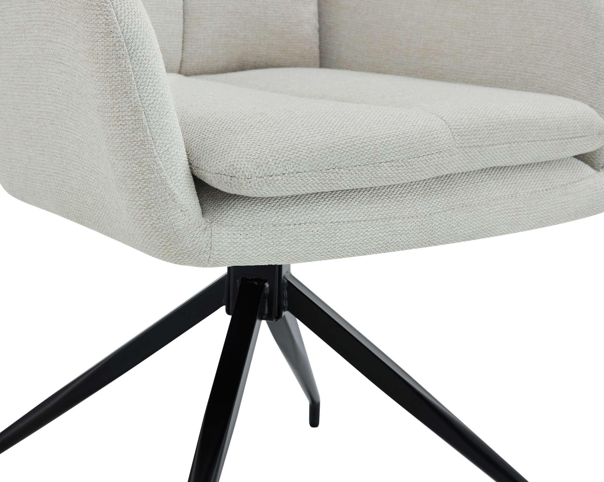 Lot de 2 chaises de salle à manger Somers tissu