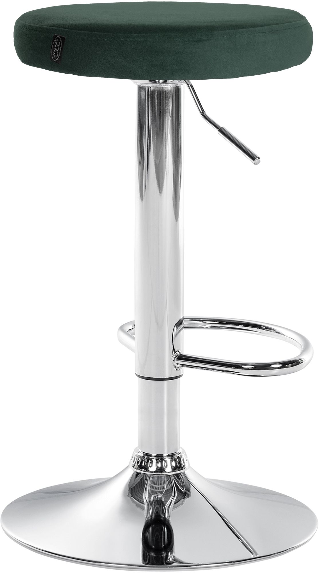 Lot de 2 tabourets de bar Ponte velours