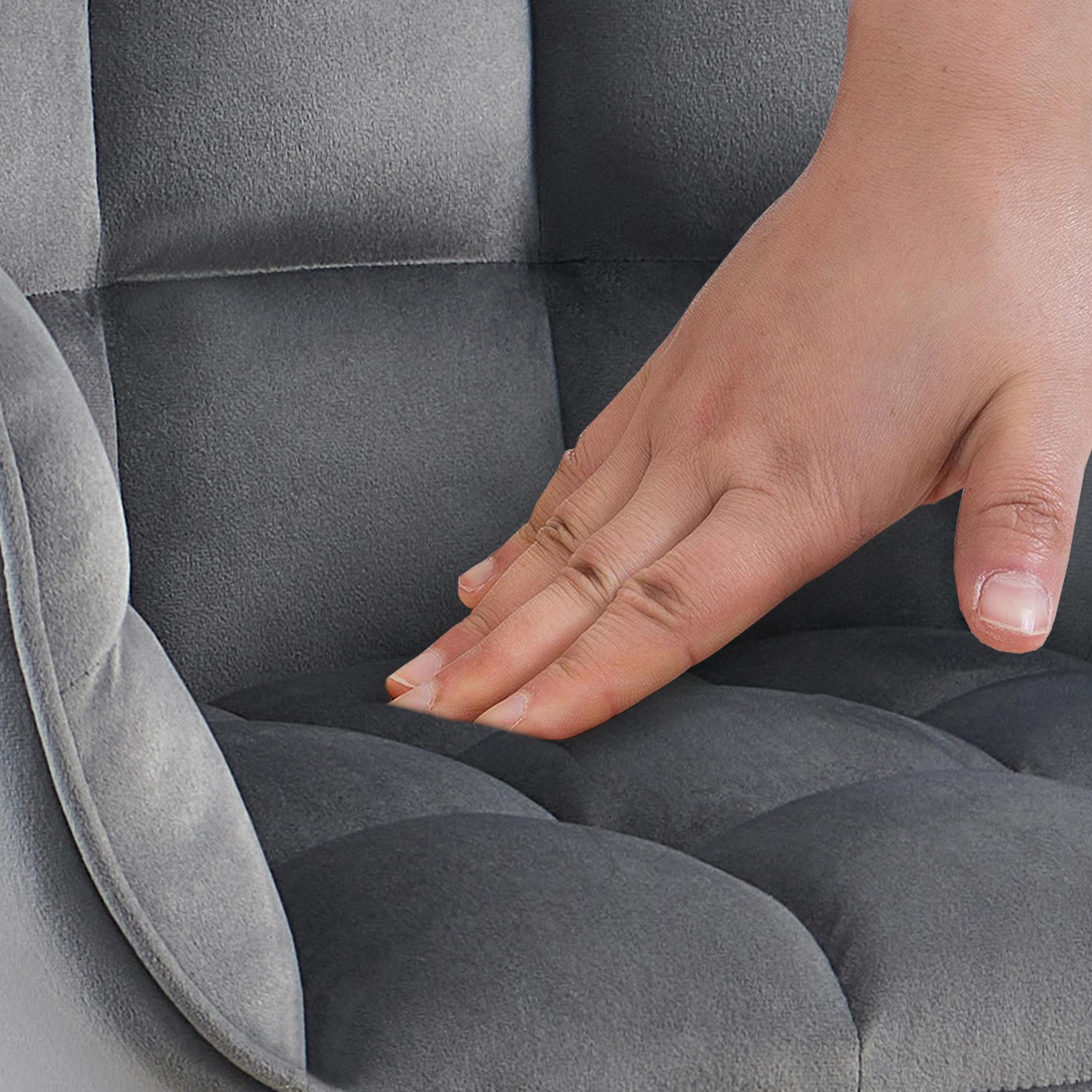 Chaise de salle à manger Tirana velours