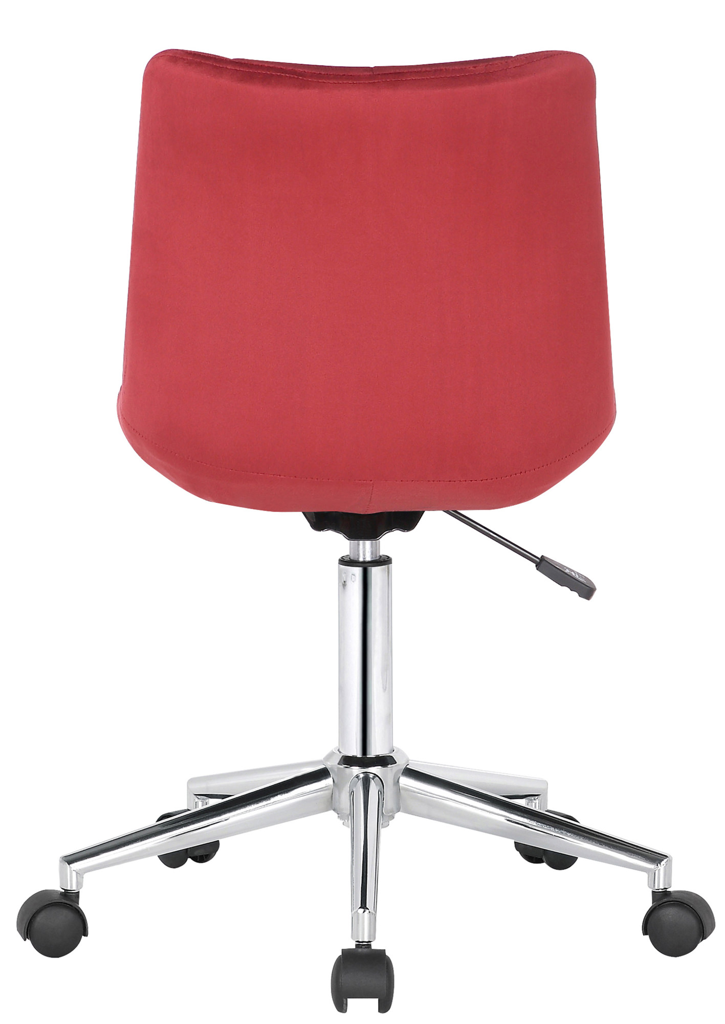 Chaise de bureau pivotant Medford en Velours avec Hauteur ajustable et Roulettes