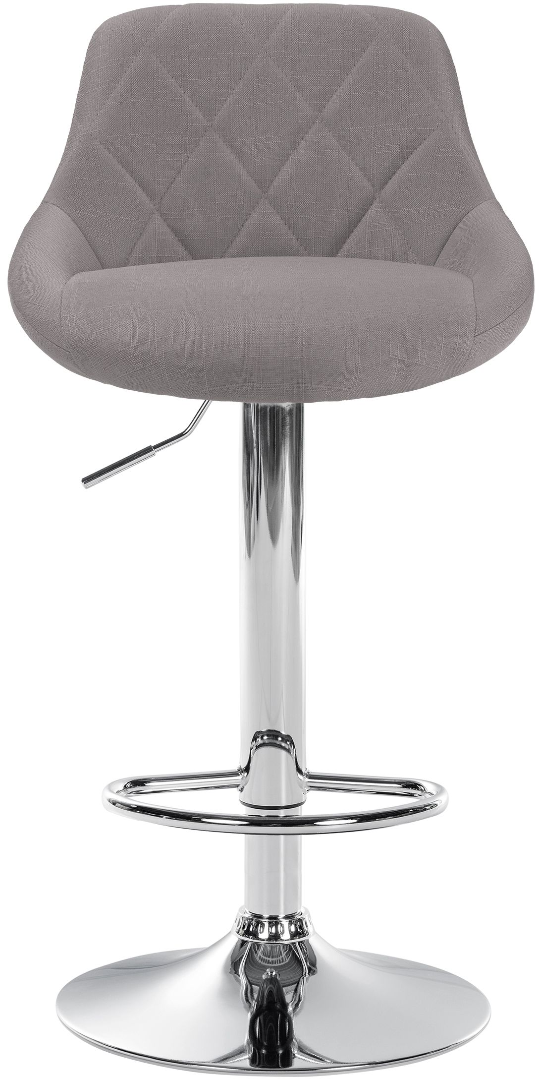 Tabouret de bar Lazio en Tissu Hauteur réglable siège pivotant