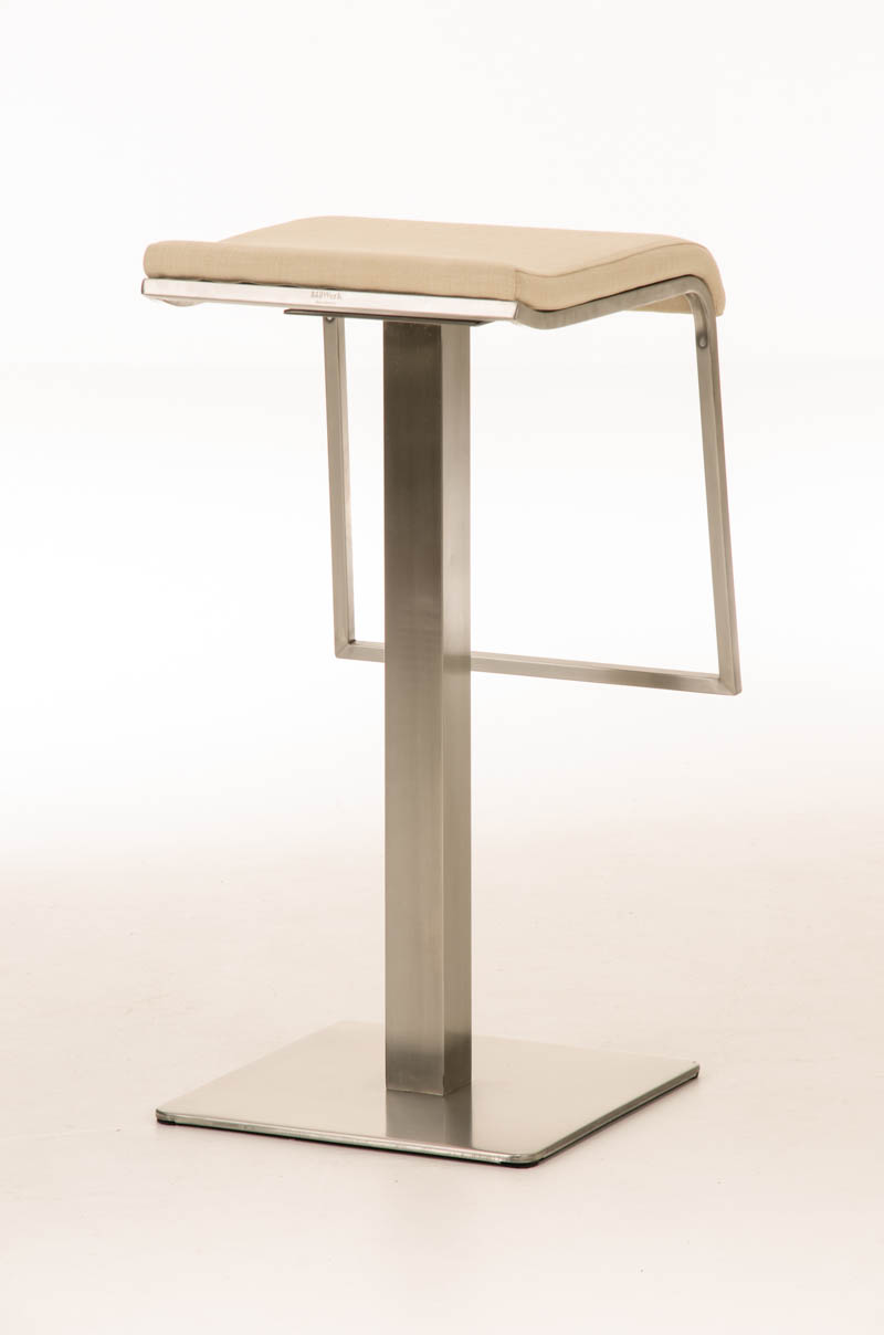Tabouret de bar Lameng E78 tissu pied en métal