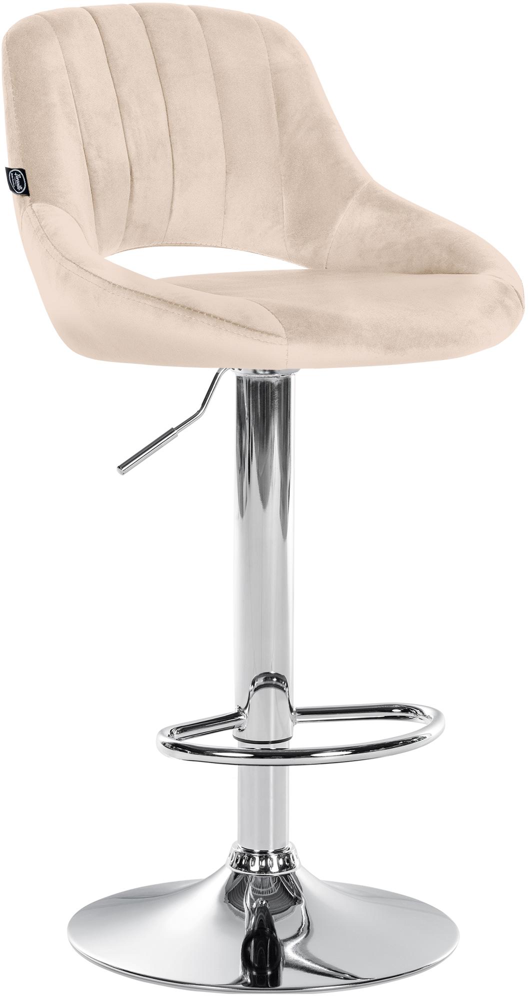 Tabouret de bar Milet en velours