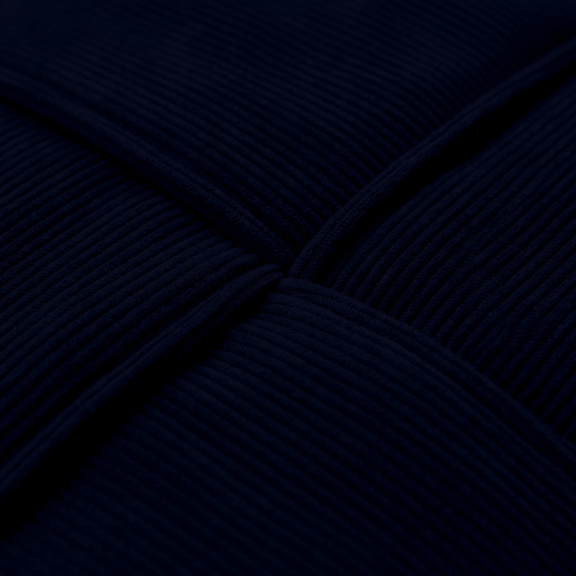 Pouf Forinta en velours côtelé