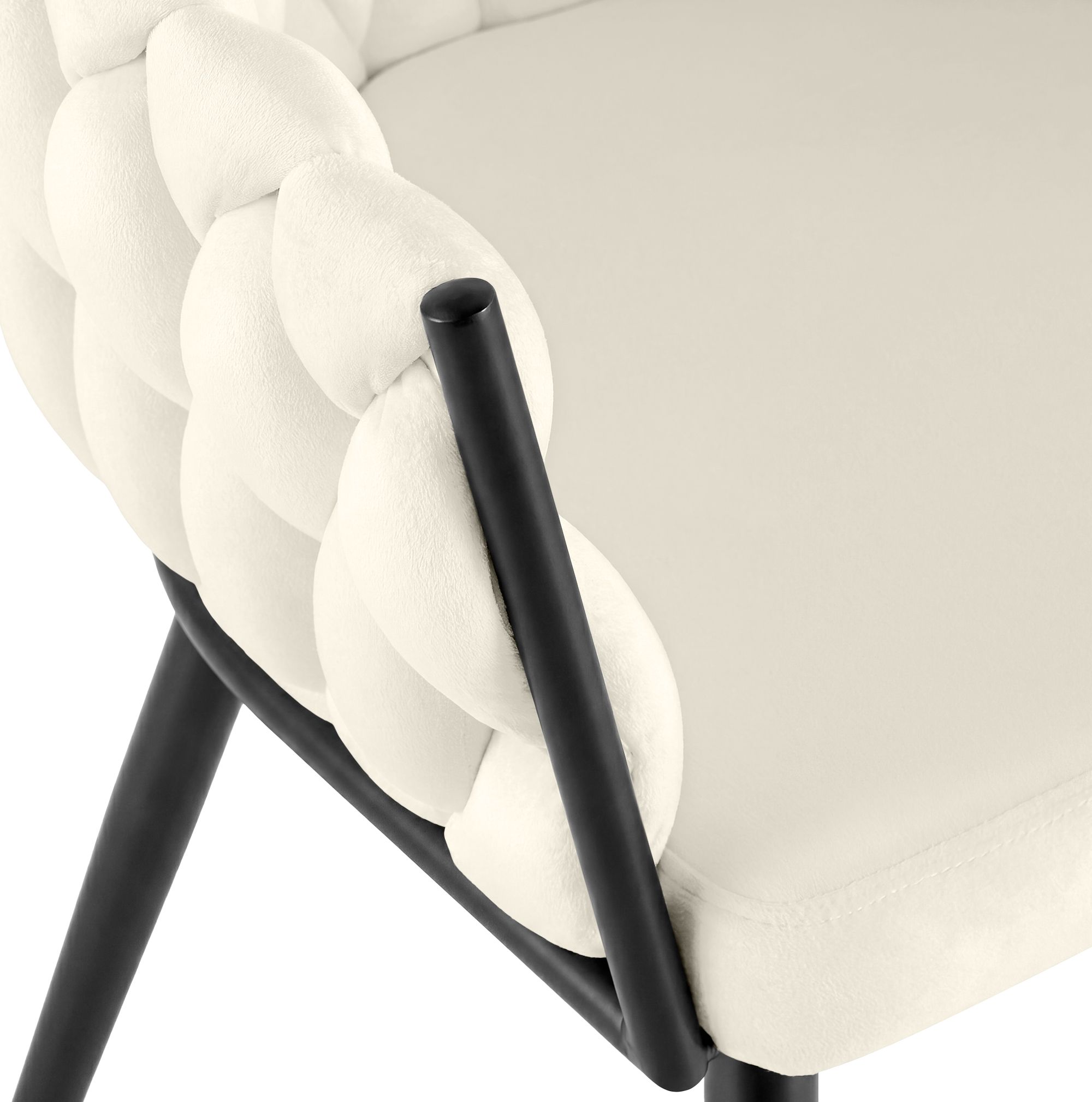Chaise de salle a manger Molise velours