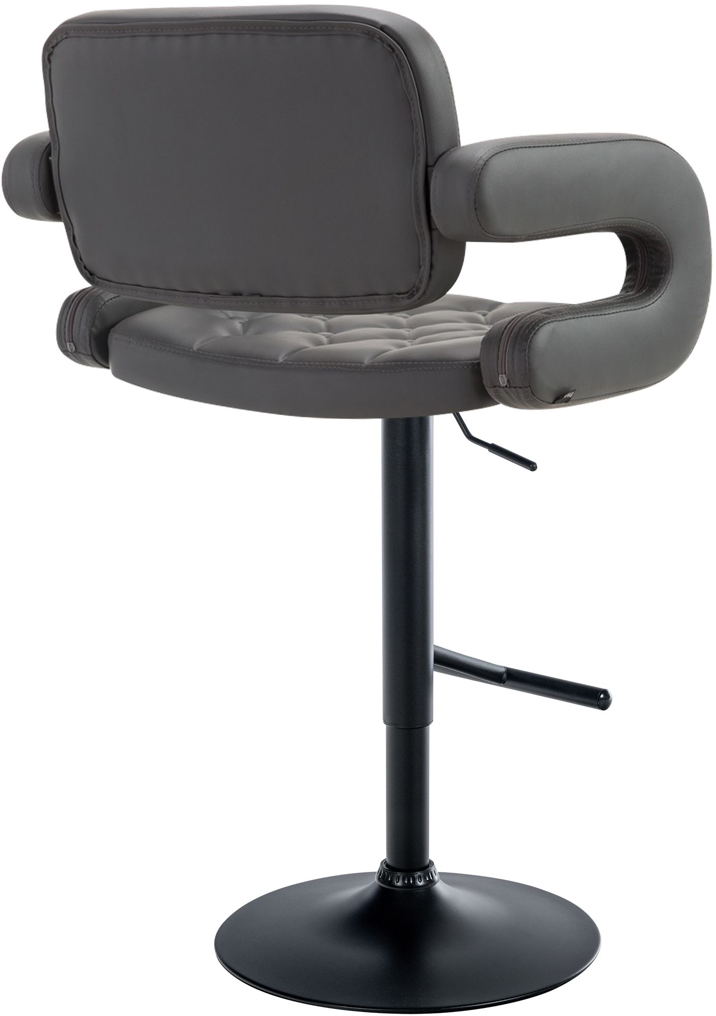Tabouret de bar Dublin similicuir avec pied en métal