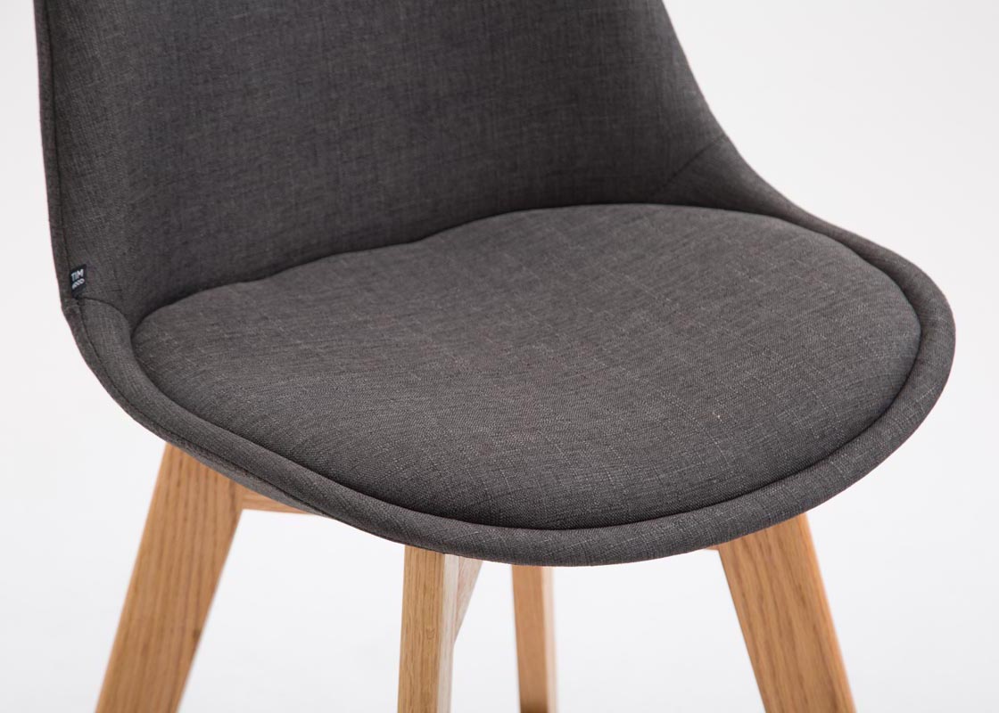Lot de 2 tabourets de bar Metz en tissu